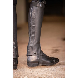 Mini-chaps Pénélope Prisca leer Zwart Mini-chaps Pénélope Prisca leer Zwart