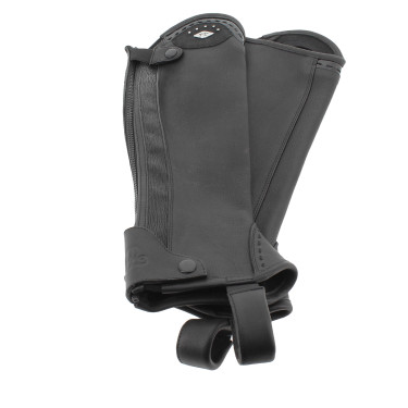 Mini-chaps Pénélope Prisca leer Zwart Mini-chaps Pénélope Prisca leer Zwart