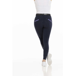 Broek Equithème Kylie siliconenzitvlak Marineblauw