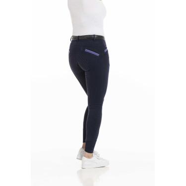 Broek Equithème Kylie siliconenzitvlak Marineblauw