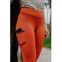 Pull-on Equithème Brigitte siliconen zitvlak Oranje