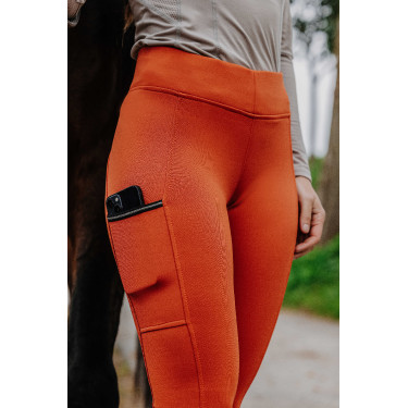 Pull-on Equithème Brigitte siliconen zitvlak Oranje