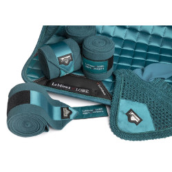 LeMieux Loire Memory Dressuur Vierkant Zadeldek Pauwengroen