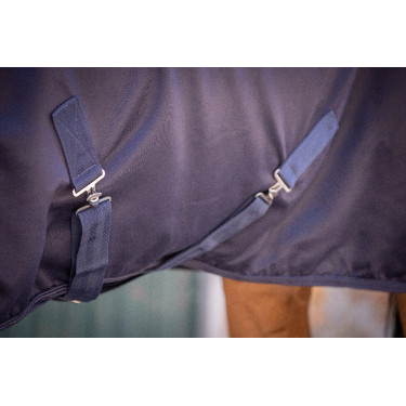 Paddock Sports Katoenen Mesh Overhemd Marineblauw