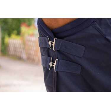 Paddock Sports Katoenen Mesh Overhemd Marineblauw