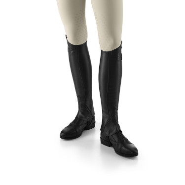 Mini-chaps Ego7 Lyra met elastiek Zwart