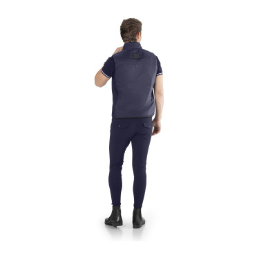 Ego7 Toty gewatteerd mouwloos vest voor heren Marine Marineblauw