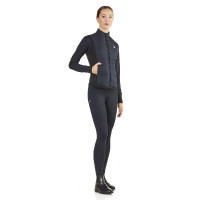 Ego7 Dea dames gewatteerd mouwloos vest met stretch zijkanten Marine Marineblauw