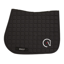 Zadelpad New Ego7 Horse Head Honingraat Zwart