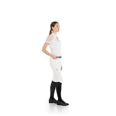Wedstrijdpolo Teresa Ego7 met korte mouwen voor dames Wit Wedstrijdpolo Teresa Ego7 met korte mouwen voor dames Wit
