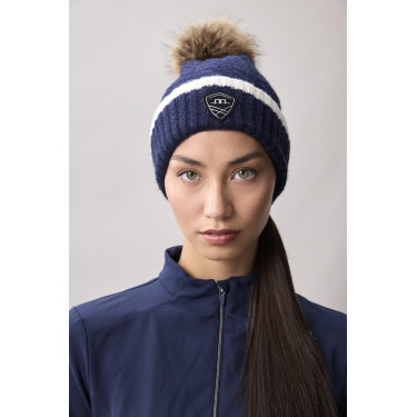 Muts met pompon Horseware AA Monogram Marine Marineblauw