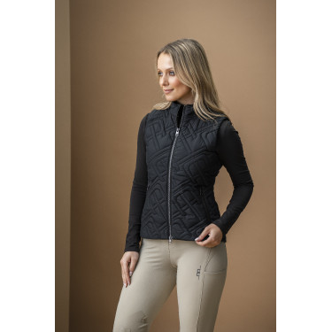 Mouwloze donsbody Horseware AA Neve Monogram dames Zwart Mouwloze donsbody Horseware AA Neve Monogram dames Zwart