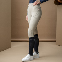 Horseware Hybrid-broek met kunstleren zitvlak AA Fina dames Beige