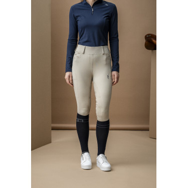 Horseware Hybrid-broek met kunstleren zitvlak AA Fina dames Beige