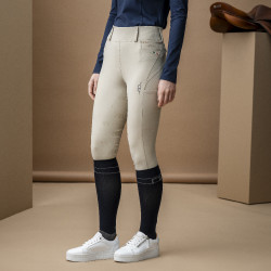 Horseware Hybrid-broek met kunstleren zitvlak AA Fina dames Beige