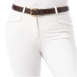 Broek Equithème Safir Wit / blauw Broek Equithème Safir Wit / blauw