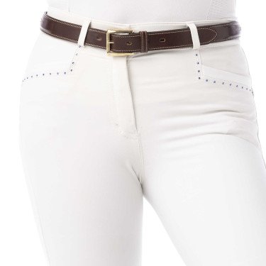 Broek Equithème Safir Wit / blauw Broek Equithème Safir Wit / blauw