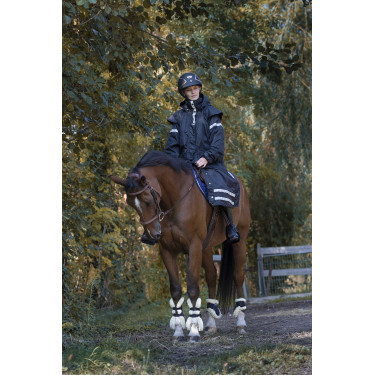 Waterdichte Equithème RiderCoat Zwart