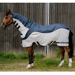 Tyrex Equithème Combofly deken Marine / grijs Blauw