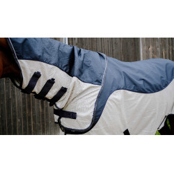 Tyrex Equithème Combofly deken Marine / grijs Blauw