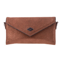 Pénélope New Phone Pocket Glitter tasje Cognac / glitter