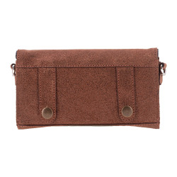 Pénélope New Phone Pocket Glitter tasje Cognac / glitter