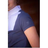 Polo Eden by Pénélope Florence mesh Marine Marineblauw Polo Eden by Pénélope Florence mesh Marine Marineblauw