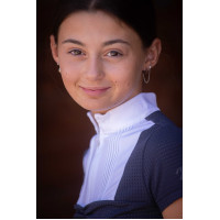 Polo Eden by Pénélope Florence mesh Marine Marineblauw Polo Eden by Pénélope Florence mesh Marine Marineblauw