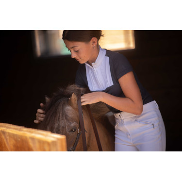 Polo Eden by Pénélope Florence mesh Marine Marineblauw