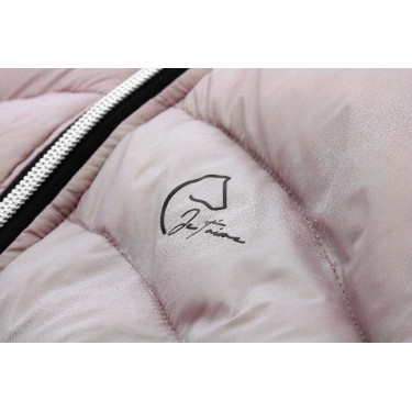 Donsjas Ik hou van je Equithème Lutha Zwart / roze Donsjas Ik hou van je Equithème Lutha Zwart / roze