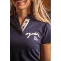 Polo Pénélope Victorine dames Marine Marineblauw Polo Pénélope Victorine dames Marine Marineblauw