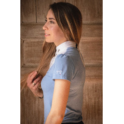 Wedstrijdpolo Pénélope Moon Arctisch blauw