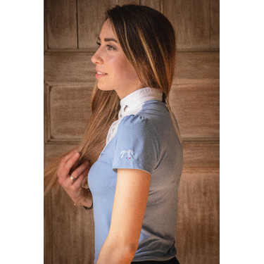 Wedstrijdpolo Pénélope Moon Arctisch blauw