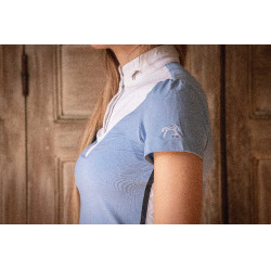 Wedstrijdpolo Pénélope Moon Arctisch blauw