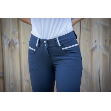 Pantalon Pénélope Fun full seat Marineblauw