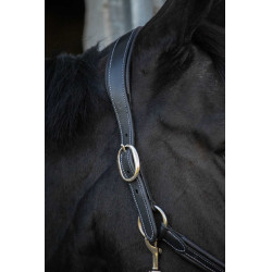 Lederen halster Pénélope Point Sellier Zwart