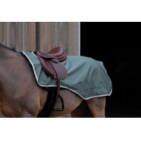 Zadeldeken Equithème Tyrex 600D gerecycled met fleecevoering Groen