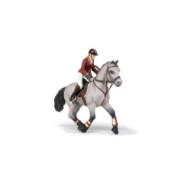 Wedstrijdpaard en zijn amazone Papo