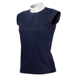 Polo Equithème Brussels met strass Marineblauw