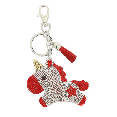 Sleutelhanger Equi-Kids Baby eenhoorn Ster Rood Sleutelhanger Equi-Kids Baby eenhoorn Ster Rood