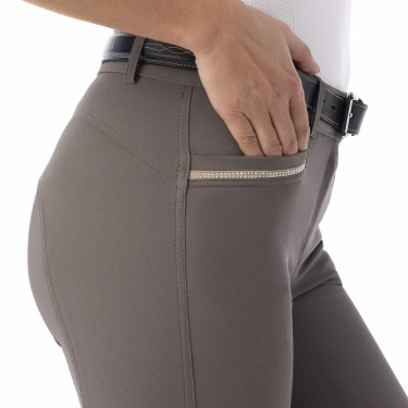 Broek Equitheme Gizel Taupe Bruin Broek Equitheme Gizel Taupe Bruin