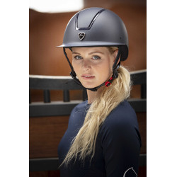 Equithème Glint Mat helm Marine / glanzend marine Blauw