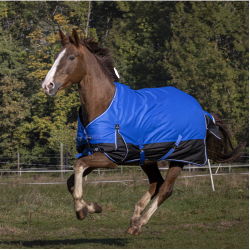 Equithème Tyrex 1200D Aisance deken Blauw / zwart