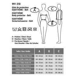 Beschermvest Equithème Belt Zwart Beschermvest Equithème Belt Zwart