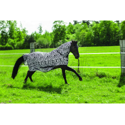 Nethemd Riding World Combo Zwart/wit zebrapatroon Multicolor