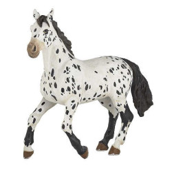 Zwarte Appaloosa-figuur Papo