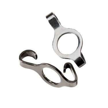 Platte haken voor gourmetketting