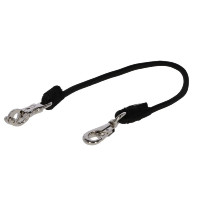 Rubberen aanbindlijn Covalliero Zwart