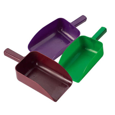 Kunststof graanschep gekleurd