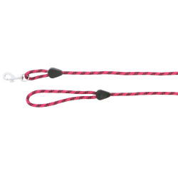 Touwlijn met handvat Framboos / zwart Rood Touwlijn met handvat Framboos / zwart Rood